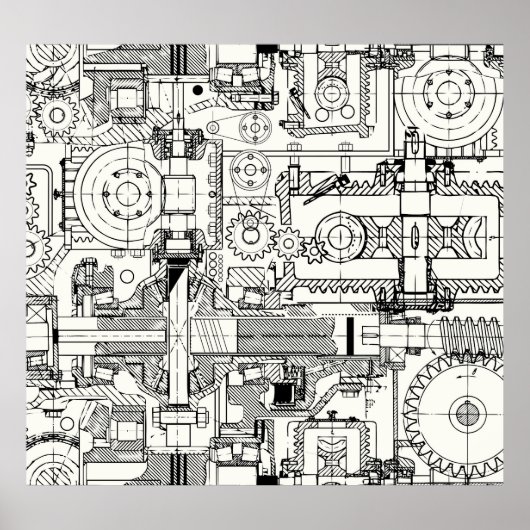Wormギア：シームレスな技術機械。 ポスター (正面)