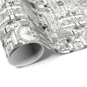 Wormギア:シームレスな技術機械。 ラッピングペーパー (ロールコーナー)