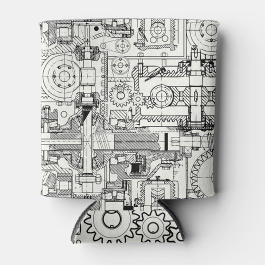 Wormギア：シームレスな技術機械。 缶クーラー (正面)