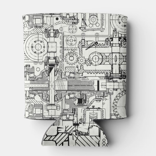 Wormギア：シームレスな技術機械。 缶クーラー (裏面)