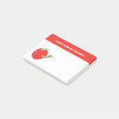 Worm in Appleかわいい先生ノートのギフト ポストイット (アングル)