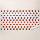 Worm In Appleビーチタオルおもしろい – お使いの色 ビーチタオル (正面)