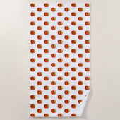 Worm In Appleビーチタオルおもしろい – お使いの色 ビーチタオル (正面)