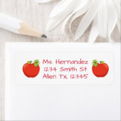 Worm Labelを使用した赤い美味しいリンゴ ラベル (インサイチュ)