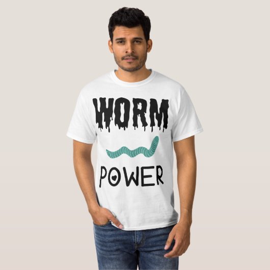 Worm Power Tシャツ (正面フル)