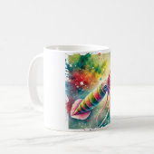 Worm Squid 170624AREF109 - Watercolor コーヒーマグカップ (正面左)