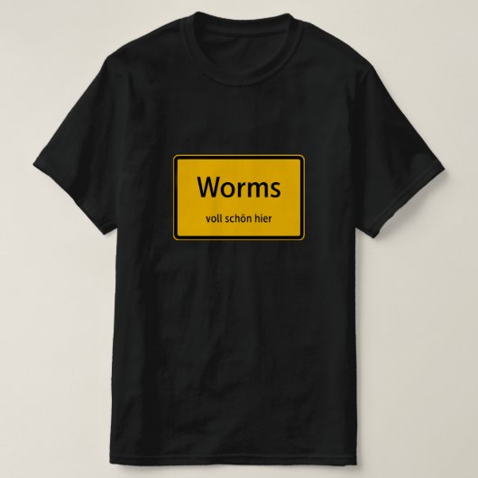 Worms Herren Männer T-Shirt Tshirt Shirt Tシャツ (デザイン正面)