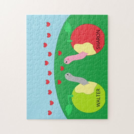 Worms in Love: ジグソーパズル (縦)