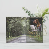 Wormsloe Venue Green Live Oaks日付カードを保存 招待状 (スタンド正面)