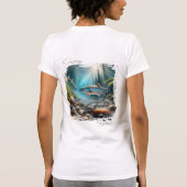 Worn Calm | ヒメマス 川 Tee Tシャツ (裏面)