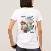 Worn Calm | 小川で水を飲むアメリカレイヨウ Tシャツ (裏面)