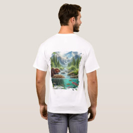 Worn Calm | 小川のビーバー 自然 Tシャツ