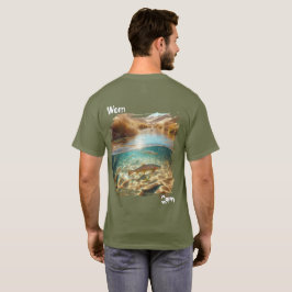 Worn Calm | 荒野のトラウトストリーム ネイチャーTシャツ Tシャツ
