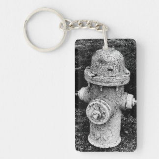 Worn Chipped Rusty Old Fire Hydrant Photograph キーホルダー