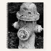 Worn Chipped Rusty Old Fire Hydrant Photograph ノートブック (正面)