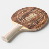 Worn Cutting Board Pineapple Wedding Names 卓球ラケット (正面アングル)