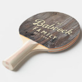 Worn Planks Retro Family Name & Year 卓球ラケット (正面アングル)