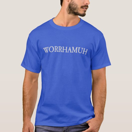 Worrhamuh プリント ボーイ レトロ tシャツ (正面)