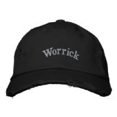 "Worrick" メンズ 名前刺繍 刺繍入りキャップ (正面)