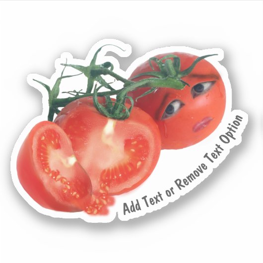 Worried Cherry Tomato シール (正面)