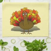 Worried Turkey Thanksgiving  キッチンタオル (折り畳み)