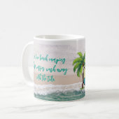 Worries Wash Away Beach Camping  コーヒーマグカップ (正面左)