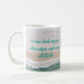 Worries Wash Away Beach Camping  コーヒーマグカップ (左)