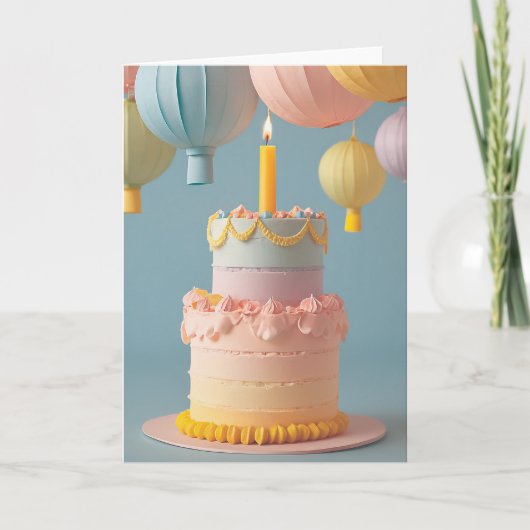 Worry-Free Birthday Wishes カード (正面)