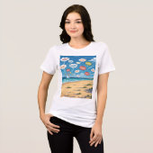 Worry Stress Doubt The Beach Side Is My Therapy  トライブレンドＴシャツ (正面全面)