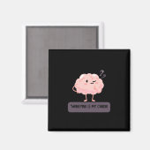 Worrying Is My Cardio – Funny Anxiety  マグネット (正面/裏面)