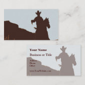 Worse Western名刺にマウントされたCowboy 名刺 (正面/裏面)