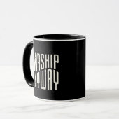 Worship Anyway Modern Christian Quote マグカップ (正面左)