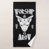 Worship Meow バスタオル (バスタオル)