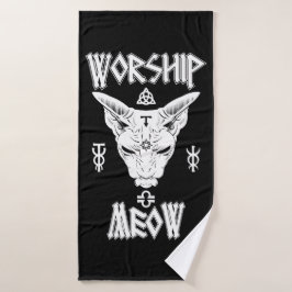 Worship Meow バスタオル