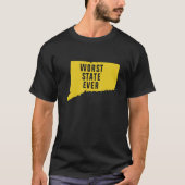 Worst State Ever Connecticut Tシャツ (正面)