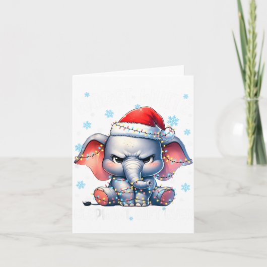 Worst White Elephant Ever Christmas Xmas Under 15  カード (正面)