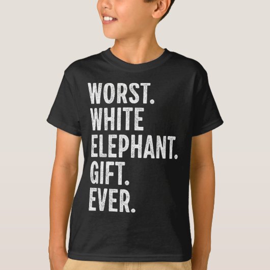 Worst White Elephant Gift Ever Men Women Funny Chr Tシャツ (正面)