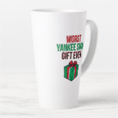 Worst Yankee Swap Gift Ever カフェラテマグ (右アングル)