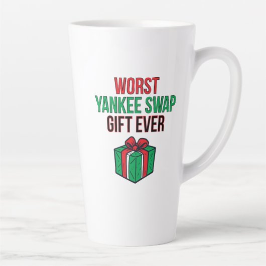 Worst Yankee Swap Gift Ever カフェラテマグ (右)