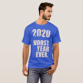 Worst year ever 70s blue family tシャツ (正面フル)