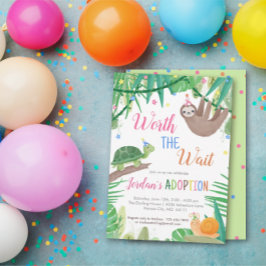 Worth the Wait Adoptionパーティの招待状 招待状