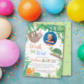 Worth the Wait Adoptionパーティー写真招待状 招待状