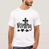 Worthy - キリスト教 tシャツ (正面)