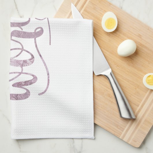Worthy Boho Calligraphy キッチンタオル (四つ折り)