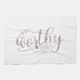 Worthy Boho Calligraphy キッチンタオル