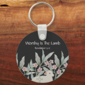 Worthy Is The Lamb Round Keychain キーホルダー (正面)