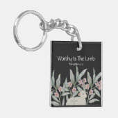Worthy Is The Lamb Square Keychain キーホルダー (正面左)