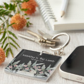 Worthy Is The Lamb Square Keychain キーホルダー (正面右)