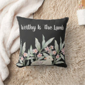 Worthy Is The Lamb Sweatshirt クッション (ブランケット)