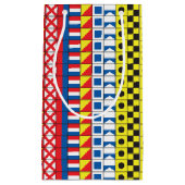 Worthy_Signal Flags pattern_I love to sail2を参照 スモールペーパーバッグ (正面)